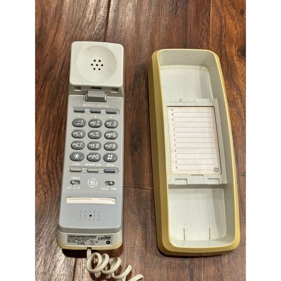 VTG GE Landline Push-Button Corded Telephone Beige Model 29210B UNTESTED MCM - Picture 6 of 7